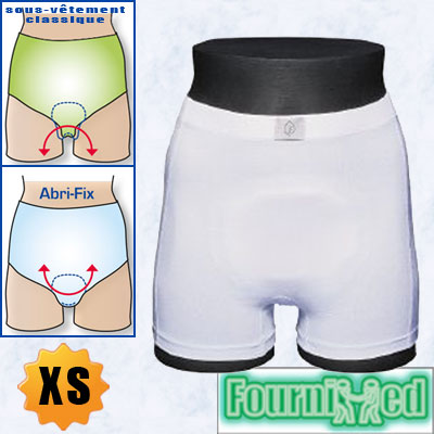 SLIP DE MAINTIEN PANTY COTON ABRI-FIX TAILLE XS