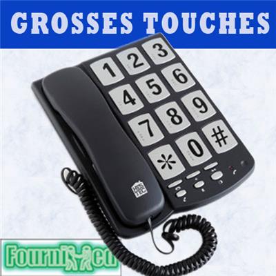 TELEPHONE FILAIRE GROSSES TOUCHES