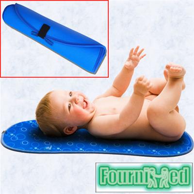 MATELAS A LANGER A ROULER BEBE BABYBULLE BLEU