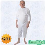 GRENOUILLERE COMBINUIT MANCHES ET JAMBES COURTES POLYESTER BLANC TAILLE 42/44 GRENOUILLERE INCONTINENCE