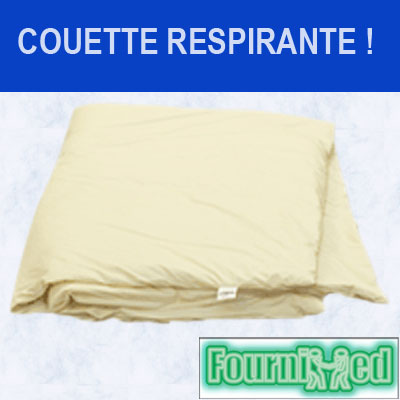 COUETTE 2 PERSONNES 200x140x3 CM EN TISSU RESPIRANT ANTI-BACTERIEN